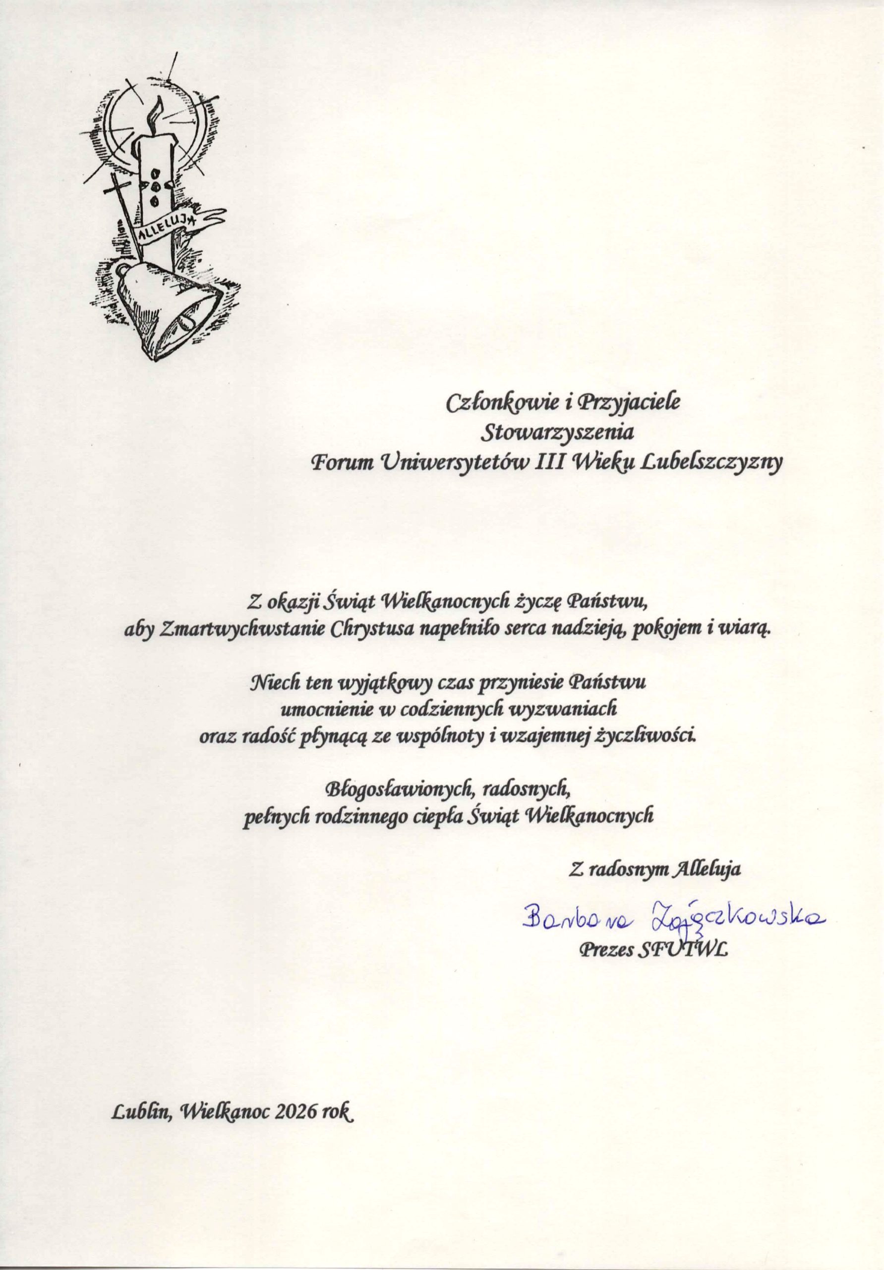 Życzenia Wielkanocne 2026